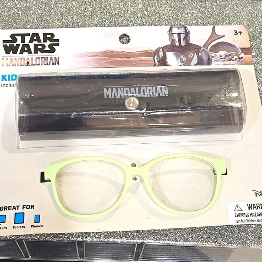 Best‎ Brands Star Wars Mandalorain Blue Light Glasses & Case